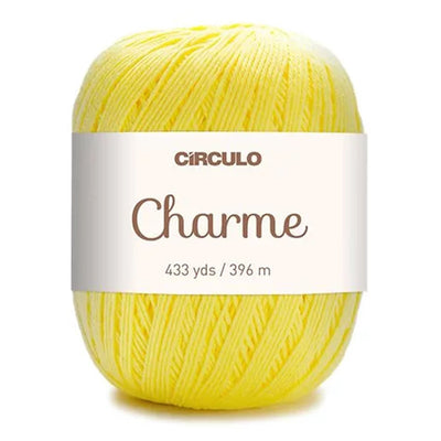 Círculo Charme, 100% Mercerized Cotton, 150g, 378 Tex, 396 Meters, 1 Roll,    6-Pack