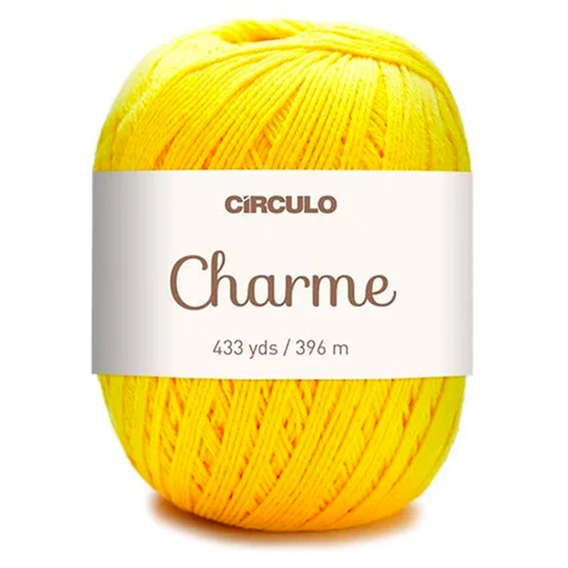 Círculo Charme, 100% Mercerized Cotton, 150g, 378 Tex, 396 Meters, 1 Roll,    6-Pack