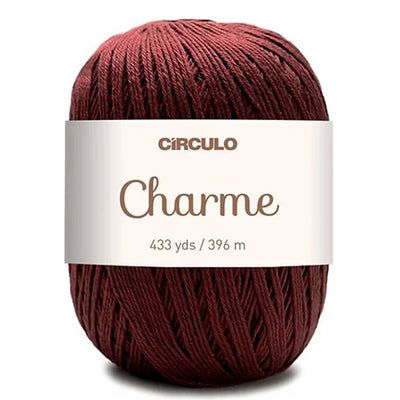 Círculo Charme, 100% Mercerized Cotton, 150g, 378 Tex, 396 Meters, 1 Roll