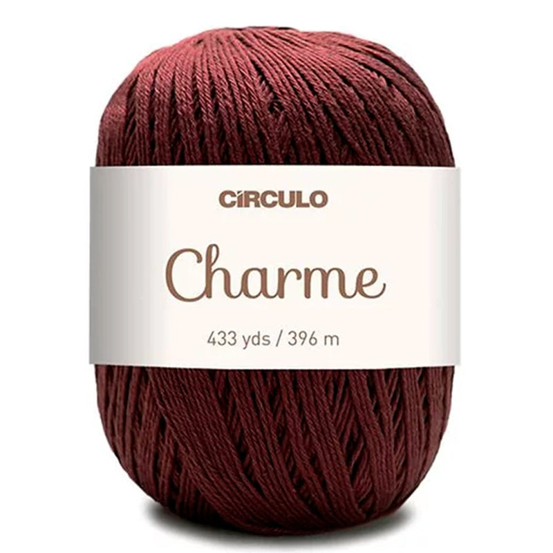 Círculo Charme, 100% Mercerized Cotton, 150g, 378 Tex, 396 Meters, 1 Roll,    6-Pack