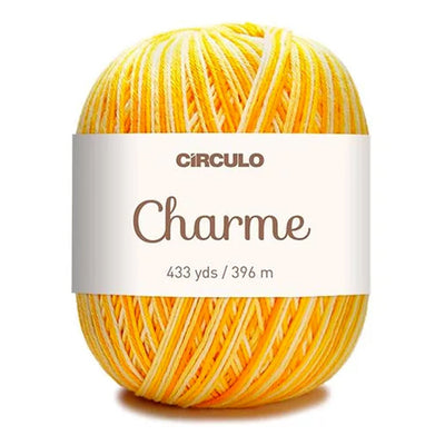 Círculo Charme, 100% Mercerized Cotton, 150g, 378 Tex, 396 Meters, 1 Roll,    6-Pack