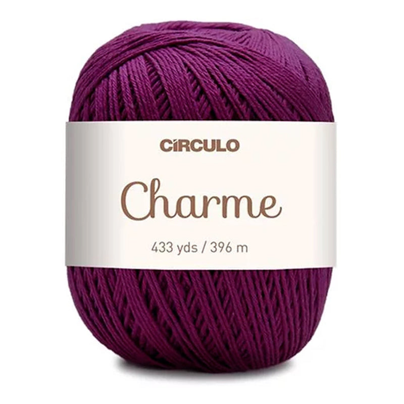 Círculo Charme, 100% Mercerized Cotton, 150g, 378 Tex, 396 Meters, 1 Roll