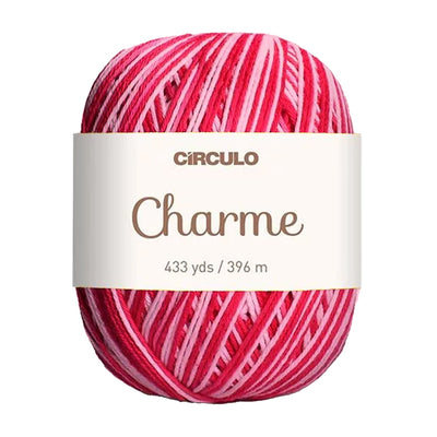 Círculo Charme, 100% Mercerized Cotton, 150g, 378 Tex, 396 Meters, 1 Roll,    6-Pack