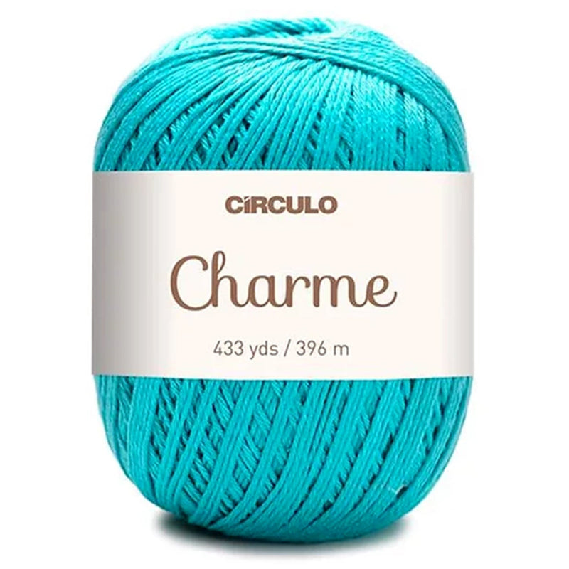 Círculo Charme, 100% Mercerized Cotton, 150g, 378 Tex, 396 Meters, 1 Roll,    6-Pack