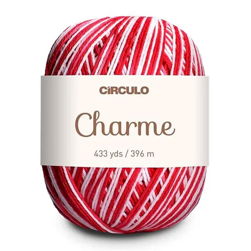 Círculo Charme, 100% Mercerized Cotton, 150g, 378 Tex, 396 Meters, 1 Roll