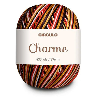 Círculo Charme, 100% Mercerized Cotton, 150g, 378 Tex, 396 Meters, 1 Roll,    6-Pack