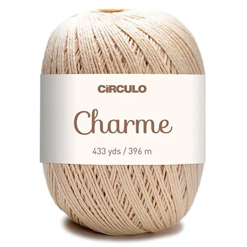 Círculo Charme, 100% Mercerized Cotton, 150g, 378 Tex, 396 Meters, 1 Roll,    6-Pack