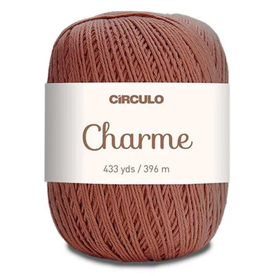 Círculo Charme, 100% Mercerized Cotton, 150g, 378 Tex, 396 Meters, 1 Roll,    6-Pack