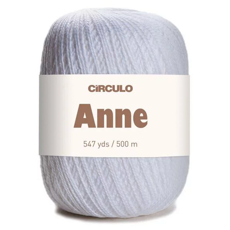 Círculo Anne, 100% Mercerized Cotton Yarn, 295 Tex , 500 Meters, 6-Pack