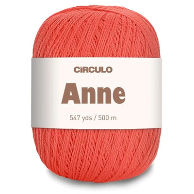 Círculo Anne, 100% Mercerized Cotton Yarn, 295 Tex , 500 Meters, 6-Pack