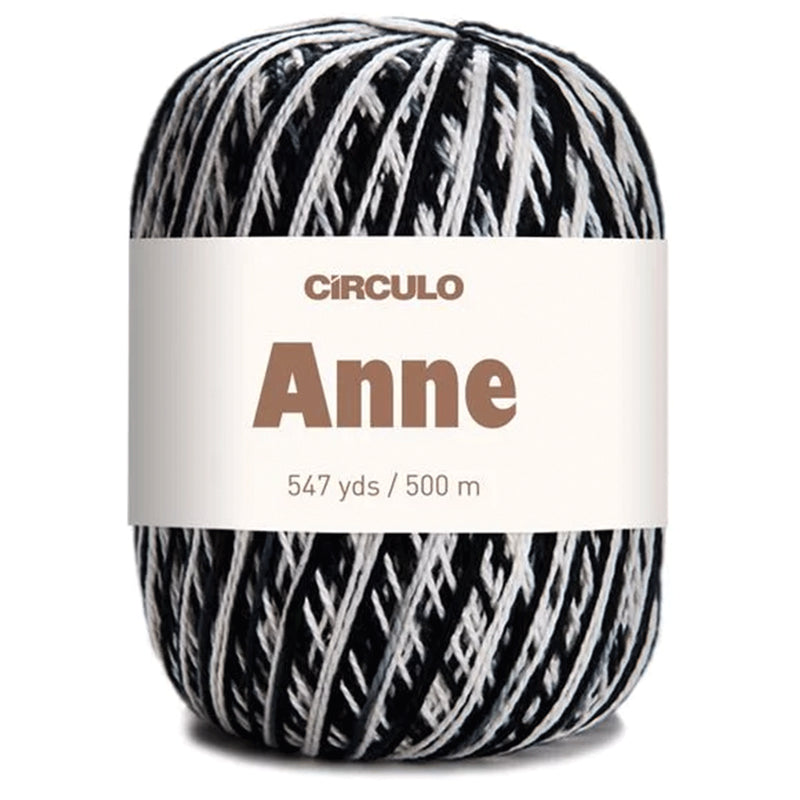 Círculo Anne, 100% Mercerized Cotton Yarn, 295 Tex , 500 Meters