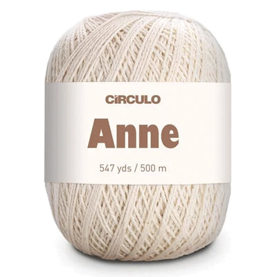 Círculo Anne, 100% Mercerized Cotton Yarn, 295 Tex , 500 Meters, 6-Pack