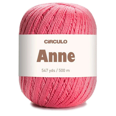 Círculo Anne, 100% Mercerized Cotton Yarn, 295 Tex , 500 Meters, 6-Pack