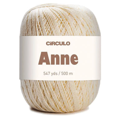 Círculo Anne, 100% Mercerized Cotton Yarn, 295 Tex , 500 Meters, 6-Pack