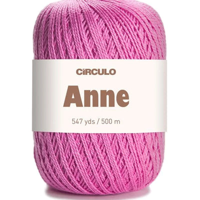 Círculo Anne, 100% Mercerized Cotton Yarn, 295 Tex , 500 Meters, 6-Pack