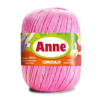 Círculo Anne, 100% Mercerized Cotton Yarn, 295 Tex , 500 Meters, 6-Pack