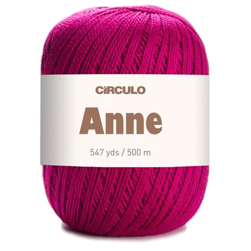 Círculo Anne, 100% Mercerized Cotton Yarn, 295 Tex , 500 Meters