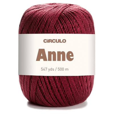 Círculo Anne, 100% Mercerized Cotton Yarn, 295 Tex , 500 Meters, 6-Pack