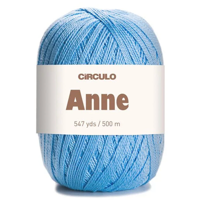 Círculo Anne, 100% Mercerized Cotton Yarn, 295 Tex , 500 Meters, 6-Pack