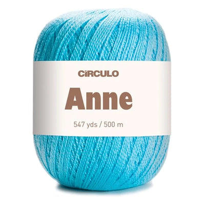 Círculo Anne, 100% Mercerized Cotton Yarn, 295 Tex , 500 Meters, 6-Pack