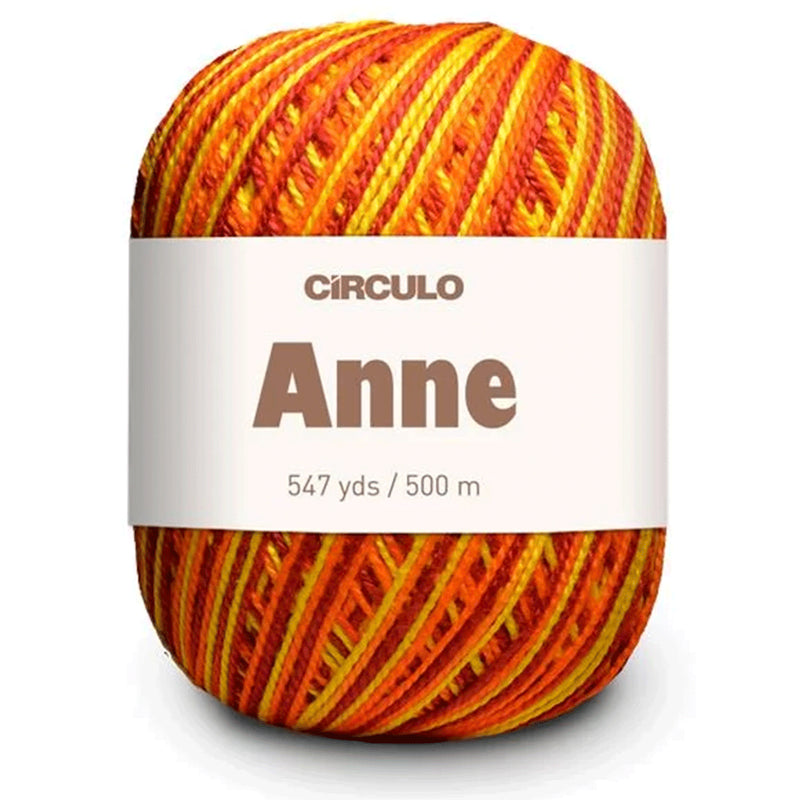 Círculo Anne, 100% Mercerized Cotton Yarn, 295 Tex , 500 Meters