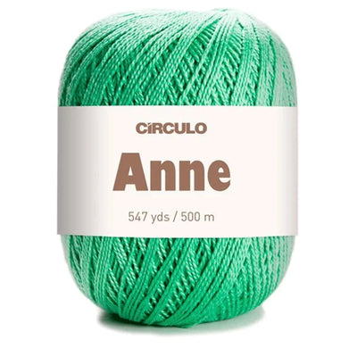 Círculo Anne, 100% Mercerized Cotton Yarn, 295 Tex , 500 Meters, 6-Pack