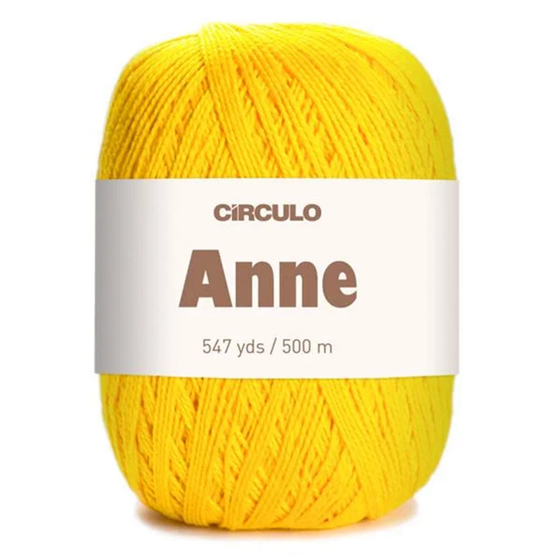 Círculo Anne, 100% Mercerized Cotton Yarn, 295 Tex , 500 Meters, 6-Pack