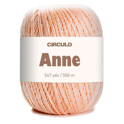 Círculo Anne, 100% Mercerized Cotton Yarn, 295 Tex , 500 Meters, 6-Pack