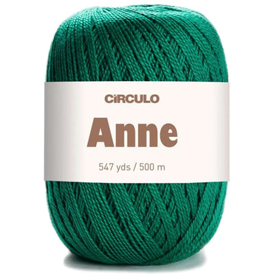 Círculo Anne, 100% Mercerized Cotton Yarn, 295 Tex , 500 Meters, 6-Pack