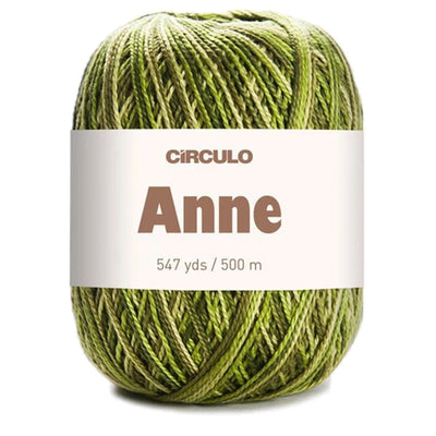 Círculo Anne, 100% Mercerized Cotton Yarn, 295 Tex , 500 Meters, 6-Pack