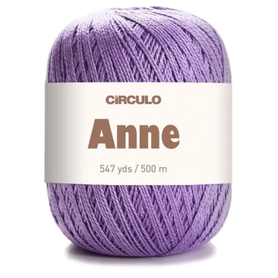 Círculo Anne, 100% Mercerized Cotton Yarn, 295 Tex , 500 Meters, 6-Pack