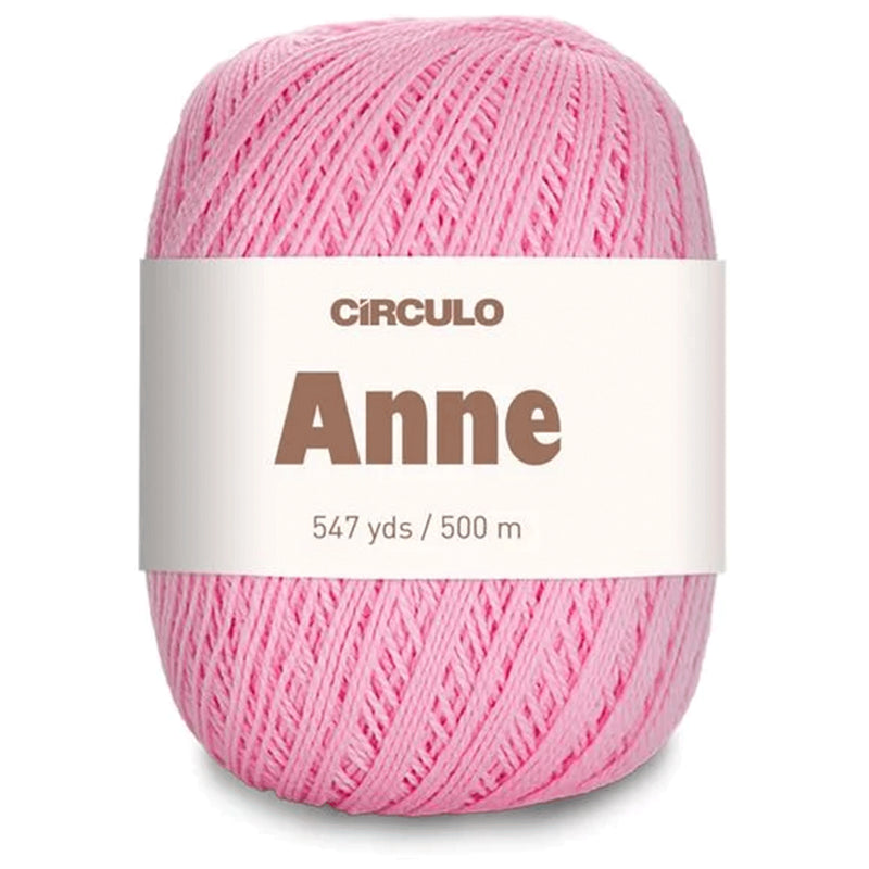 Círculo Anne, 100% Mercerized Cotton Yarn, 295 Tex , 500 Meters, 6-Pack