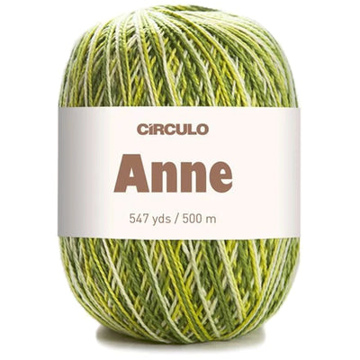 Círculo Anne, 100% Mercerized Cotton Yarn, 295 Tex , 500 Meters, 6-Pack