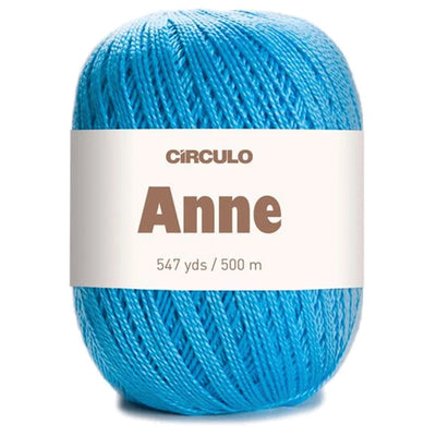 Círculo Anne, 100% Mercerized Cotton Yarn, 295 Tex , 500 Meters, 6-Pack