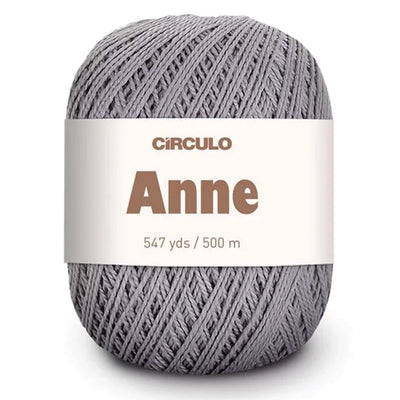 Círculo Anne, 100% Mercerized Cotton Yarn, 295 Tex , 500 Meters, 6-Pack