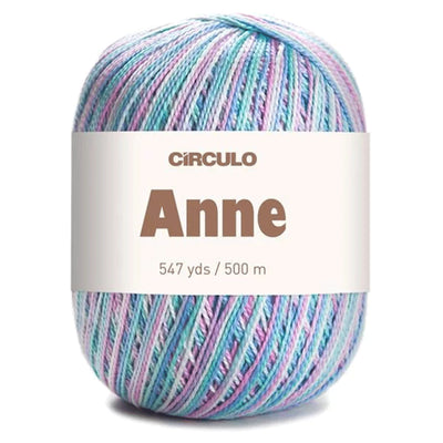 Círculo Anne, 100% Mercerized Cotton Yarn, 295 Tex , 500 Meters, 6-Pack