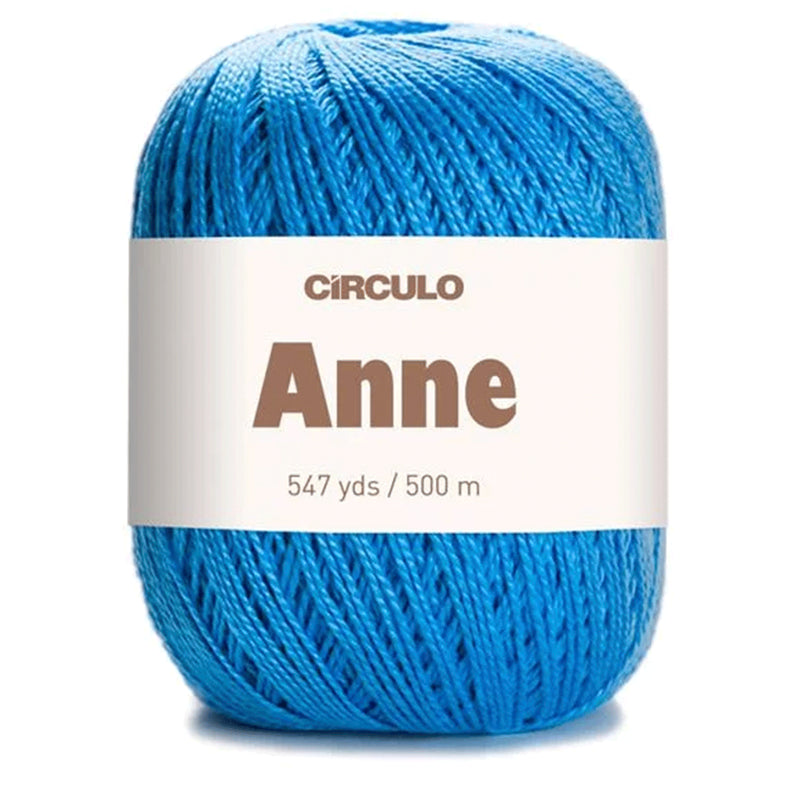 Círculo Anne, 100% Mercerized Cotton Yarn, 295 Tex , 500 Meters, 6-Pack