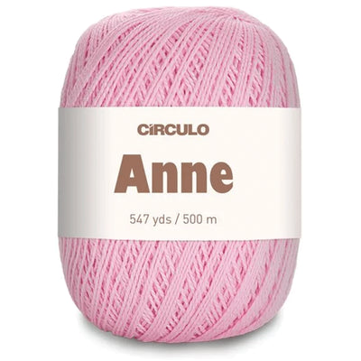 Círculo Anne, 100% Mercerized Cotton Yarn, 295 Tex , 500 Meters, 6-Pack