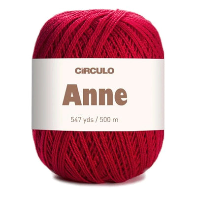 Círculo Anne, 100% Mercerized Cotton Yarn, 295 Tex , 500 Meters, 6-Pack