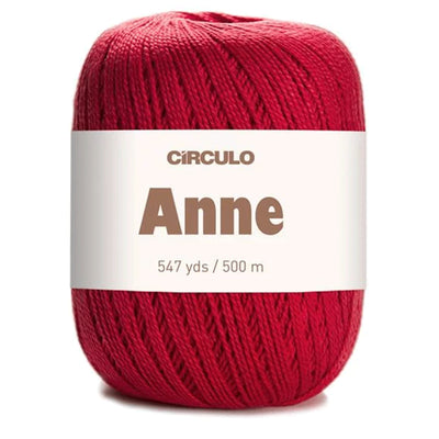 Círculo Anne, 100% Mercerized Cotton Yarn, 295 Tex , 500 Meters, 6-Pack