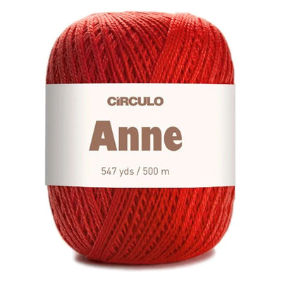 Círculo Anne, 100% Mercerized Cotton Yarn, 295 Tex , 500 Meters, 6-Pack