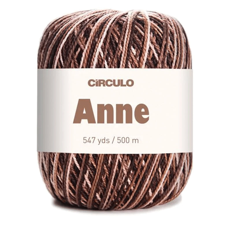 Círculo Anne, 100% Mercerized Cotton Yarn, 295 Tex , 500 Meters