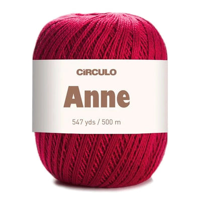 Círculo Anne, 100% Mercerized Cotton Yarn, 295 Tex , 500 Meters, 6-Pack