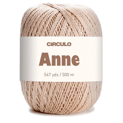 Círculo Anne, 100% Mercerized Cotton Yarn, 295 Tex , 500 Meters, 6-Pack