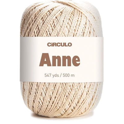 Círculo Anne, 100% Mercerized Cotton Yarn, 295 Tex , 500 Meters, 6-Pack