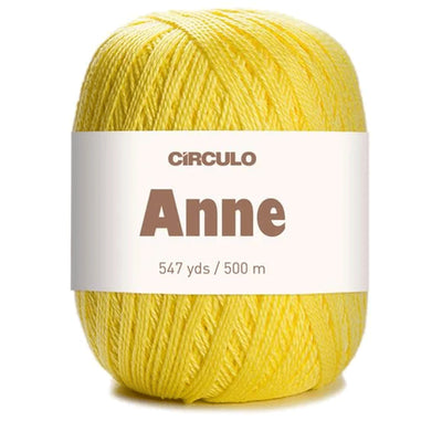 Círculo Anne, 100% Mercerized Cotton Yarn, 295 Tex , 500 Meters, 6-Pack