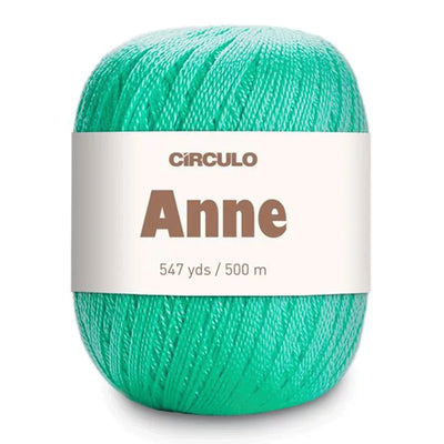 Círculo Anne, 100% Mercerized Cotton Yarn, 295 Tex , 500 Meters, 6-Pack