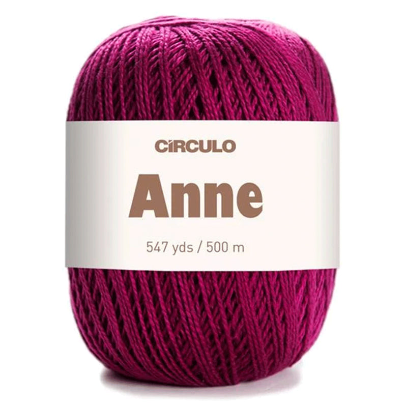 Círculo Anne, 100% Mercerized Cotton Yarn, 295 Tex , 500 Meters