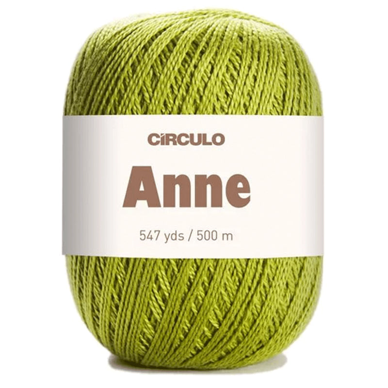 Círculo Anne, 100% Mercerized Cotton Yarn, 295 Tex , 500 Meters, 6-Pack