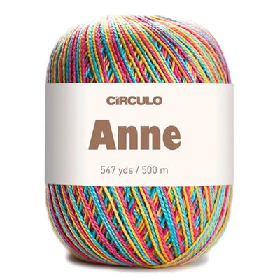 Círculo Anne, 100% Mercerized Cotton Yarn, 295 Tex , 500 Meters